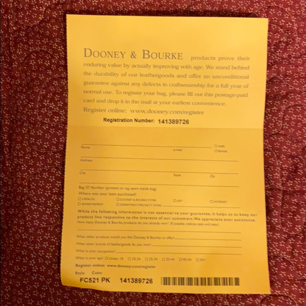 NWOT Dooney & Bourke Lg Tote, Wristlet & Keโฆ - Picture 9 of 16